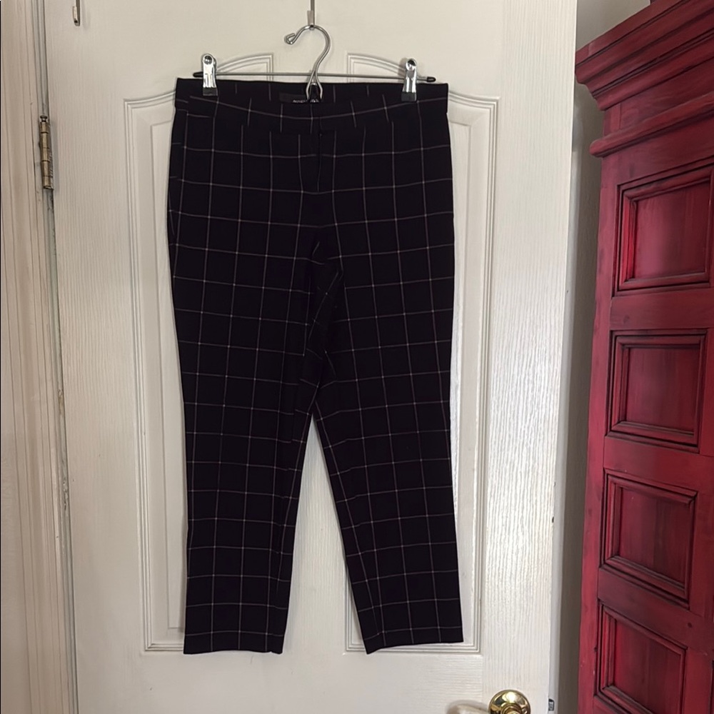 Black Checkered Men's Pants